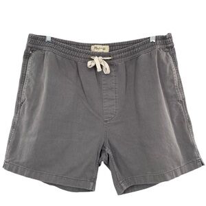 Madewell Men's Cotton Everywhere Shorts Washed Gray Size XL